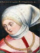 Antoni Boys Portrait of Archduchess Cymburgis of Masovia oil